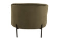 Lounge Chair Round Textile/Metal Green-Fauteuils-J-Line