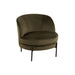 Lounge Chair Round Textile/Metal Green-Fauteuils-J-Line