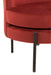 Lounge Chair Round Textile/Metal Stone Red-Fauteuils-J-Line