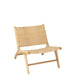 Lounge Chair Tight Weaving Rattan Natural-Fauteuils-J-Line