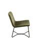 Lounge Fauteuil Isabel Metaal | Textiel Green-Fauteuils-J-Line