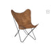 Lounge Fauteuil Leer | Metaal Cognac-Fauteuils-J-Line