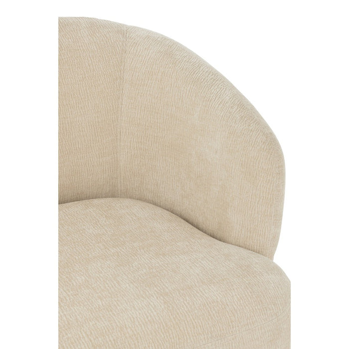 Lounge Fauteuil Mars Poplar Hout | Foam Beige-Fauteuils-J-Line