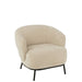 Lounge Fauteuil Mars Poplar Hout | Foam Beige-Fauteuils-J-Line