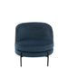 Lounge Fauteuil Rond Textiel | Metaal Blue-Fauteuils-J-Line