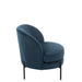 Lounge Fauteuil Rond Textiel | Metaal Blue-Fauteuils-J-Line