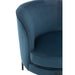 Lounge Fauteuil Rond Textiel | Metaal Blue-Fauteuils-J-Line