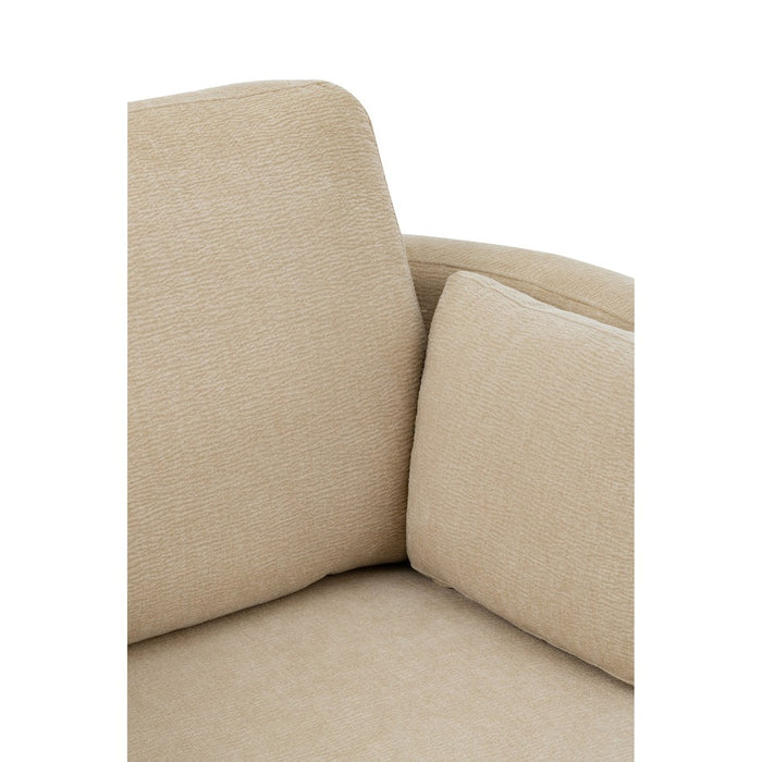 Lounge Fauteuil Swiv Poplar Hout | Foam Beige-Fauteuils-J-Line