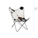 Lounge Stoel Cowhide/Metaal Wit/Zwart 65x92x90 cm-Eetkamerstoelen-J-Line