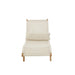 Lounger + Kussen Woven Plastic | Teak Wit-Buitenstoel-J-Line