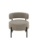 Loungestoel Boucle multiplex/polyester grijs/zwart-J-Line