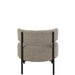Loungestoel Boucle multiplex/polyester grijs/zwart-J-Line