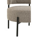 Loungestoel Boucle multiplex/polyester grijs/zwart-J-Line