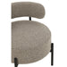 Loungestoel Boucle multiplex/polyester grijs/zwart-J-Line