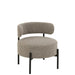 Loungestoel Boucle multiplex/polyester grijs/zwart-J-Line