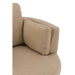 Loungestoel Swiv hout/textiel beige-Fauteuils-J-Line