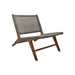 Loungestoel tuin Rio - 66x80x65 - off wit/naturel - Teak/bananenblad-Tuinstoelen-HSM Collection