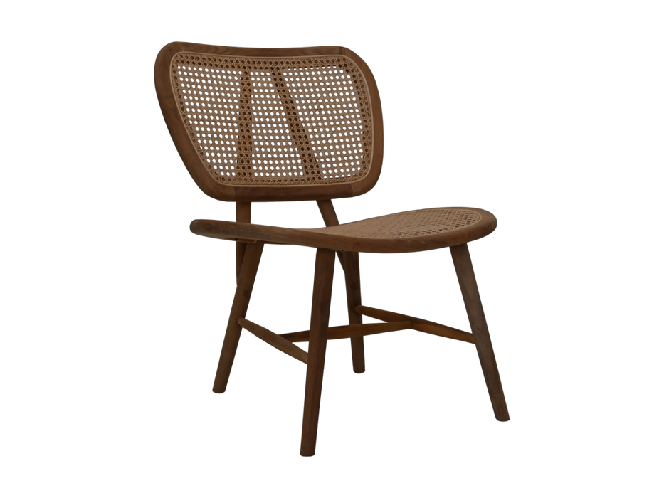 Lugano Rotan stoel - 70x67x81 - Naturel - Teak/rotan-Tuinstoelen-HSM Collection