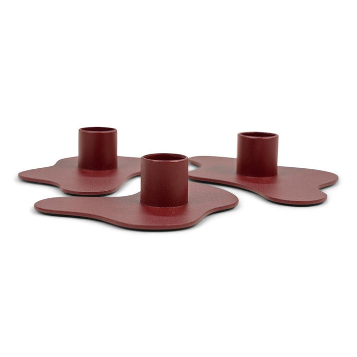 MELT Kandelaar set van 3 - Burgundy Spinder Design-Kandelaars-Spinder