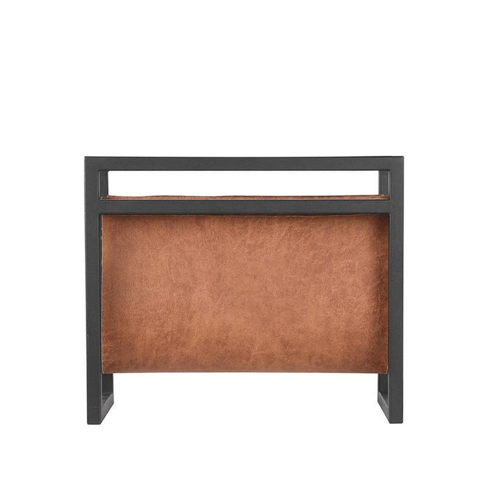 Magazinehouder - Cognac - Leder-Woonkamerdecoratie-LABEL51