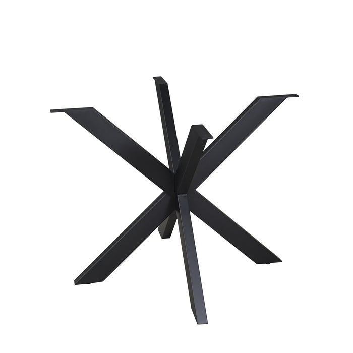 Matrixpoot Rond Zwart 140 cm Koker 4x8 cm-Tafelpoten-Creating Home