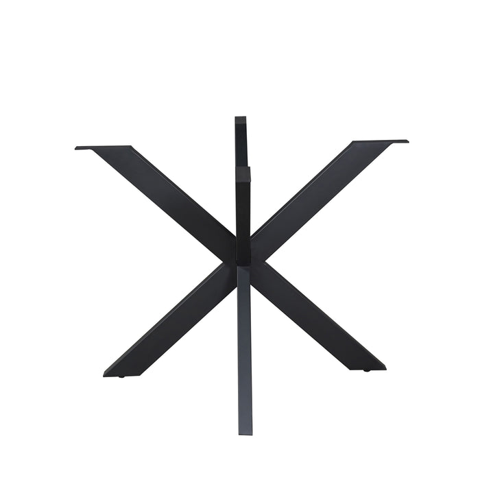 Matrixpoot Rond Zwart 140 cm Koker 4x8 cm-Tafelpoten-Creating Home