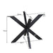 Matrixpoot Rond Zwart 140 cm Koker 4x8 cm-Tafelpoten-Creating Home
