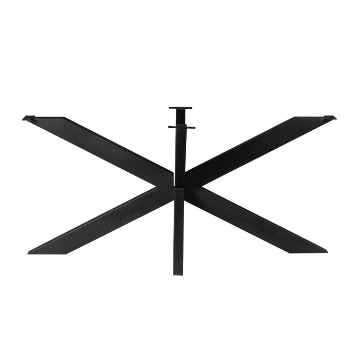 Matrixpoot - ovaal/rechthoek - Zwart-Eettafels-Starfurn