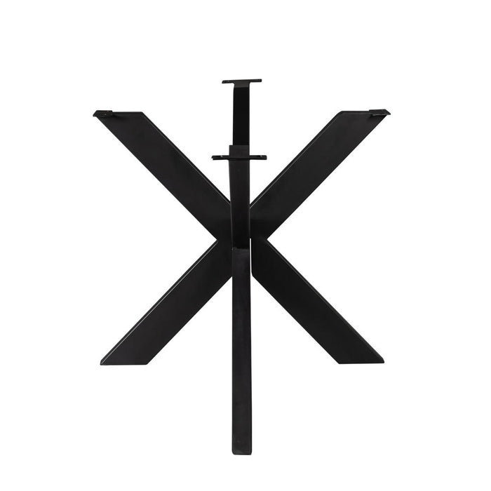 Matrixpoot - ovaal/rechthoek - Zwart-Eettafels-Starfurn