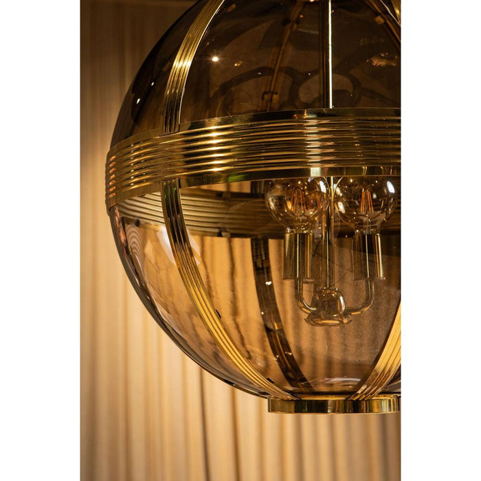 Mikk Messing Antiek Luster Glas Hanglamp Rnd M-Hanglampen-PTMD