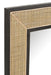 Mirror Molly Exotic Wood / Black Rattan Small | 80x80-Spiegels-J-Line