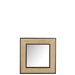 Mirror Molly Exotic Wood / Black Rattan Small | 80x80-Spiegels-J-Line