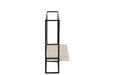 Muurrek 1plank ijzer/marmer zwart/wit small-Wandplanken-J-Line