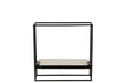 Muurrek 1plank ijzer/marmer zwart/wit small-Wandplanken-J-Line