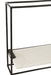 Muurrek 1plank ijzer/marmer zwart/wit small-Wandplanken-J-Line