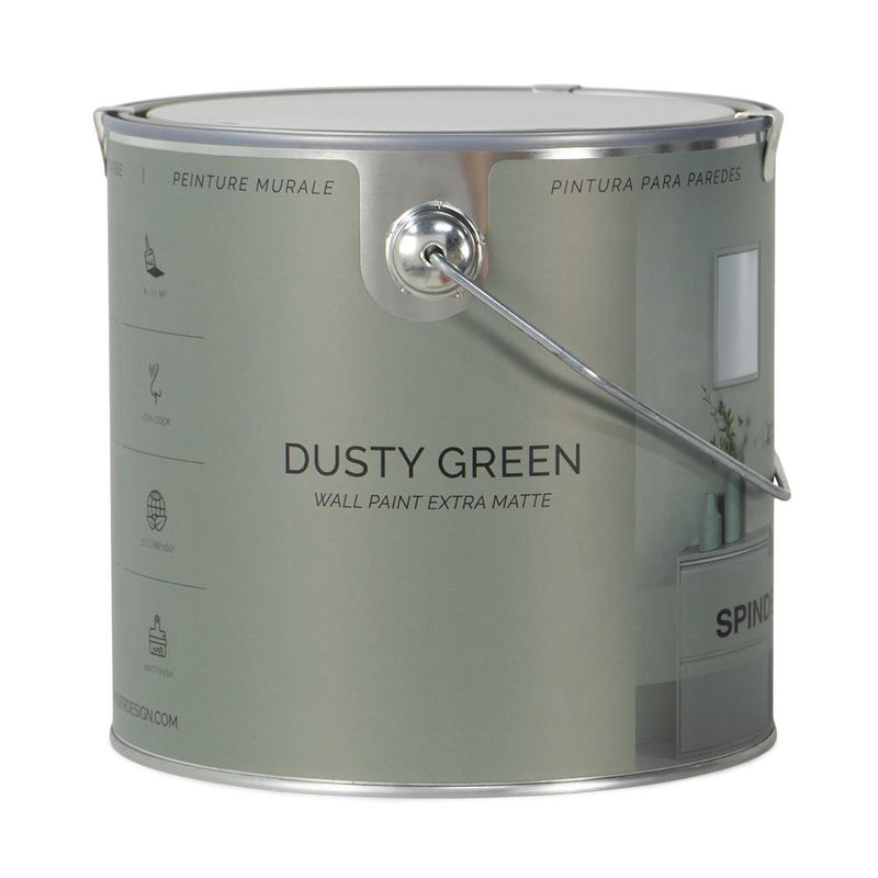 Muurverf WALL PAINT Dusty Green 16x16x15.7cm Spinder Design-Muurverf-Spinder