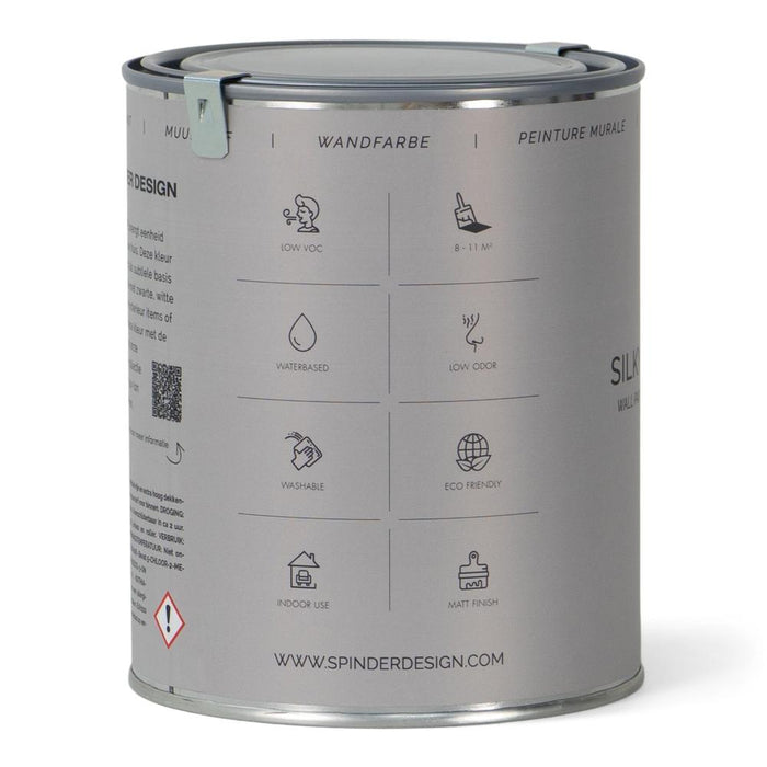 Muurverf WALL PAINT Silky Taupe 11x11x13.3cm Spinder Design-Wanddecoratie-Spinder