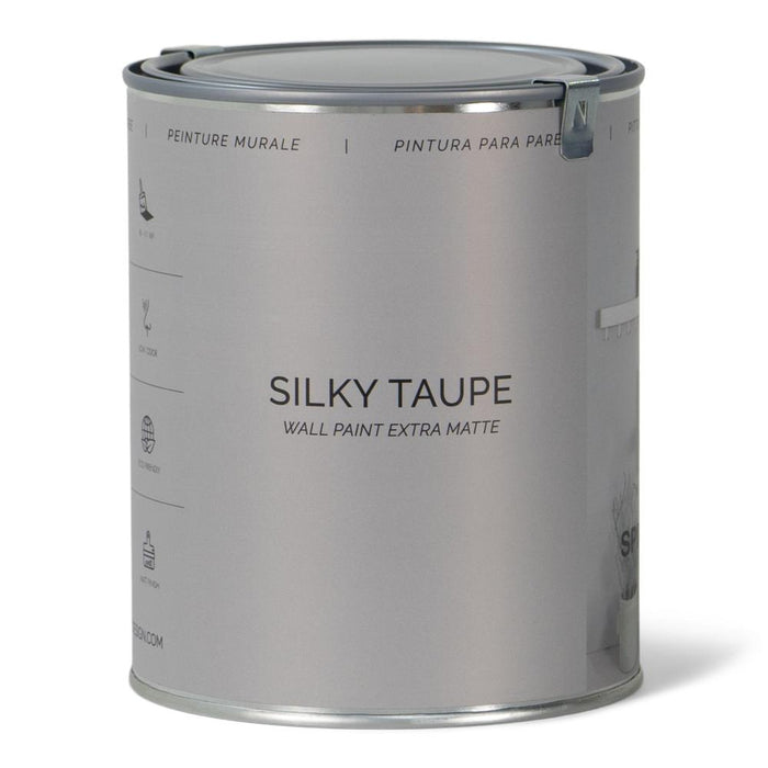Muurverf WALL PAINT Silky Taupe 11x11x13.3cm Spinder Design-Wanddecoratie-Spinder
