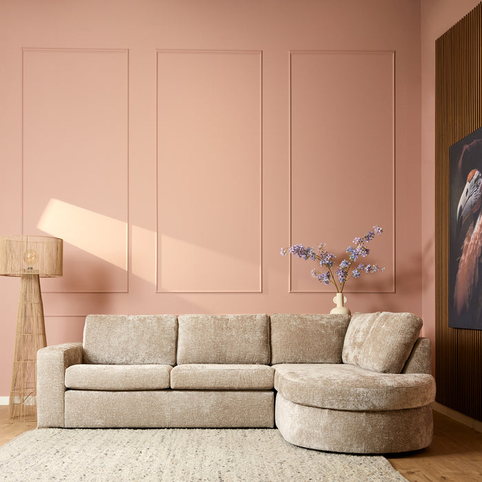 MySofa Alma | Beige | 2,5 zits + Divan Rechts | 5 jaar garantie-2-Zitsbanken-Starfurn