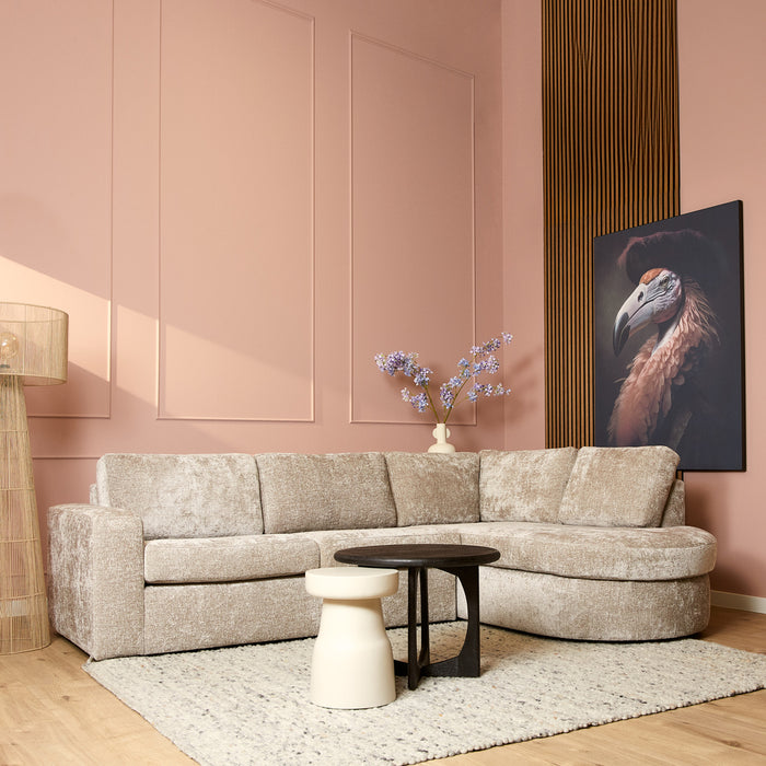 MySofa Alma | Beige | 2,5 zits + Divan Rechts | 5 jaar garantie-2-Zitsbanken-Starfurn