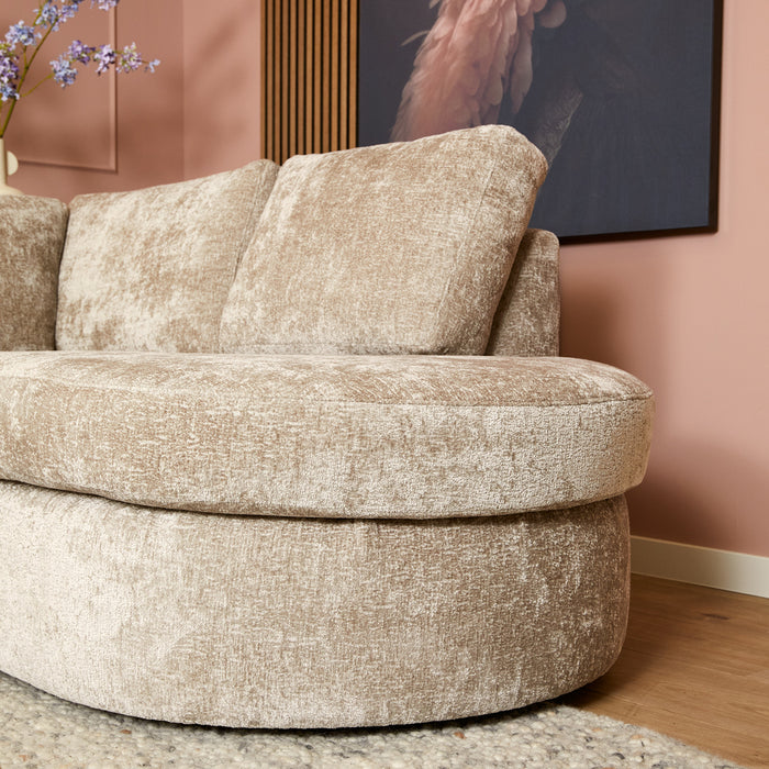 MySofa Alma | Beige | 2,5 zits + Divan Rechts | 5 jaar garantie-2-Zitsbanken-Starfurn