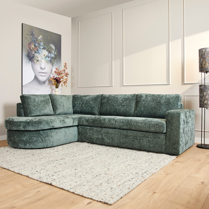 MySofa Alma | Green | Divan Links + 2,5 zits | 5 jaar garantie-2-Zitsbanken-Starfurn