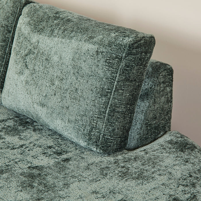MySofa Alma Hoekbank Groen 2,5 zits + Divan Rechts
