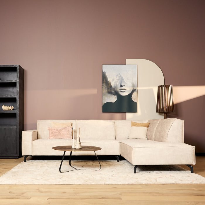 MySofa Floris| 2,5 zits + Divan Rechts | Beige | Velvet-2-Zitsbanken-Starfurn