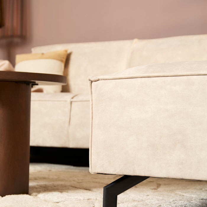 MySofa Floris| 2,5 zits + Divan Rechts | Beige | Velvet-2-Zitsbanken-Starfurn