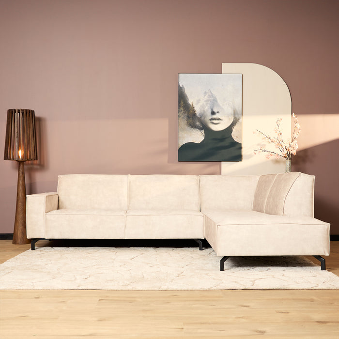 MySofa Floris| 2,5 zits + Divan Rechts | Beige | Velvet-2-Zitsbanken-Starfurn