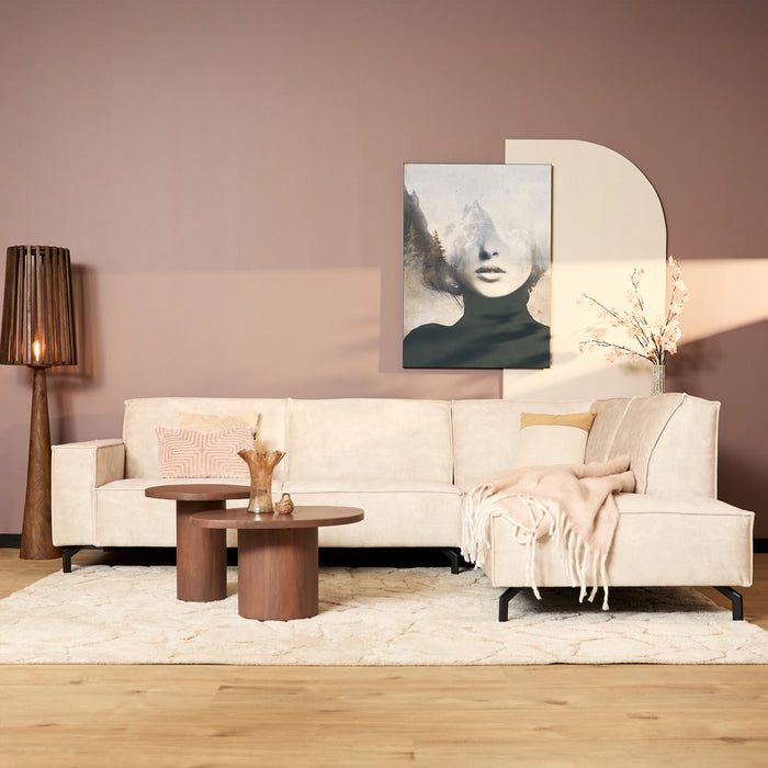 MySofa Floris| 2,5 zits + Divan Rechts | Beige | Velvet-2-Zitsbanken-Starfurn