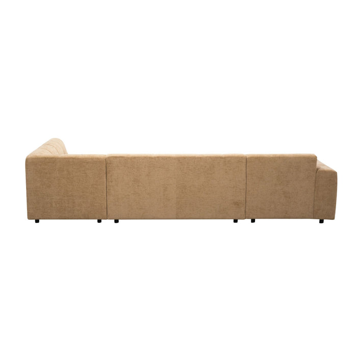 MySofa Ruby U-bank Camel Lounge L + 2,5 + Ottomane R