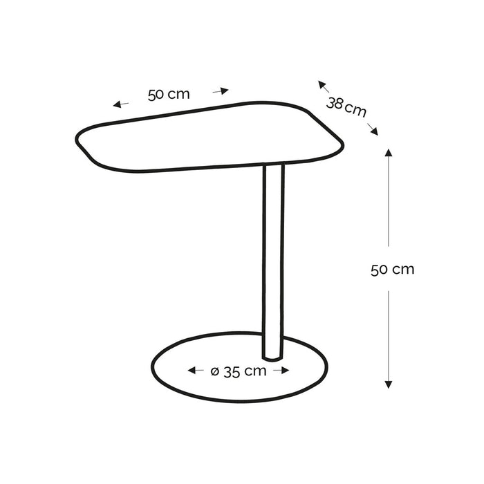 NOORA Bijzettafel - Wit - Scandinavian White-Bijzettafels-Spinder