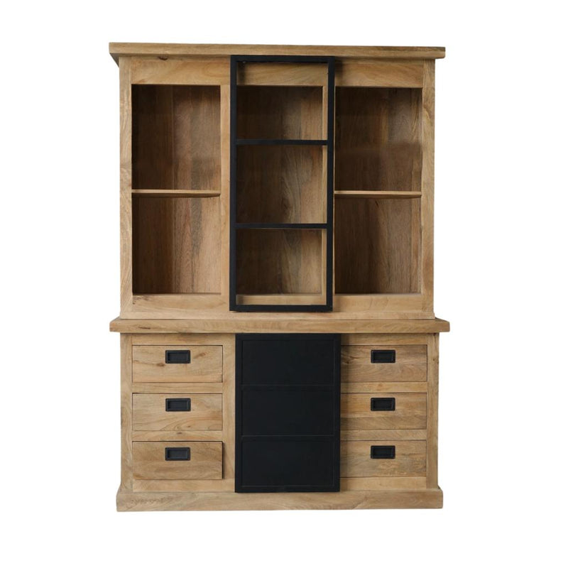 Nashville Vitrinekast 160 cm 160x45x220 cm-Vitrinekasten-Starfurn